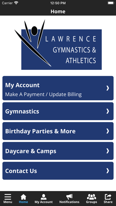 Lawrence Gymnastics Screenshot