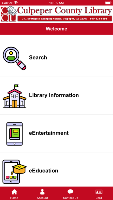 Culpeper County Library Screenshot