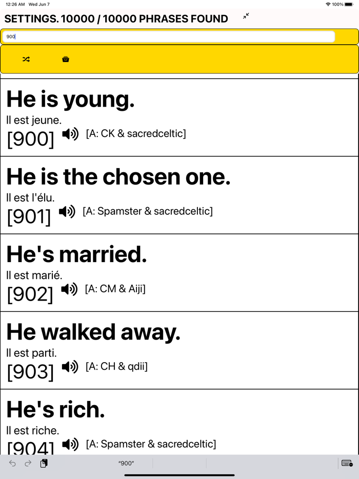 Speak French - 10000 Phrases