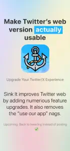 Sink It for Twitter/X screenshot #1 for iPhone