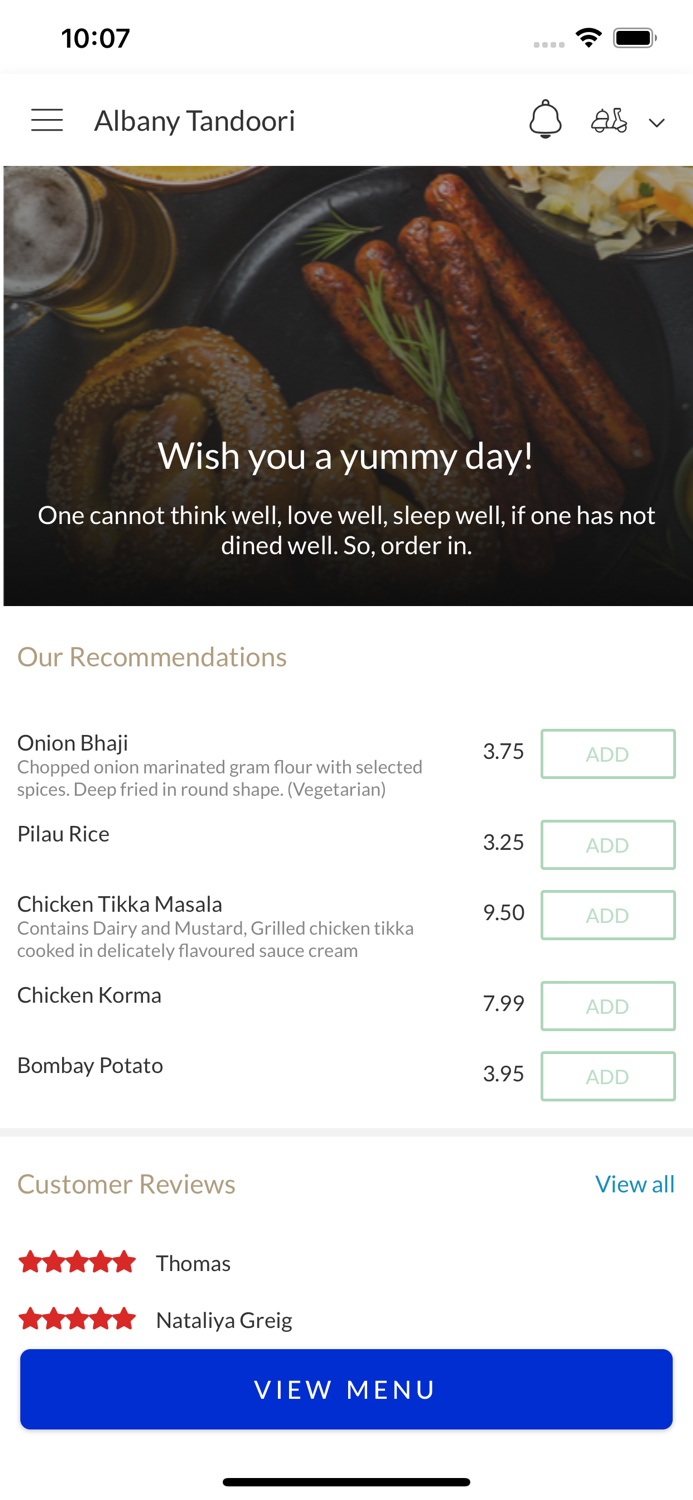 Albany Tandoori Enfield