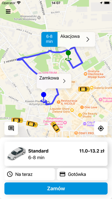 Hallo Taxi Zielona Góra Screenshot
