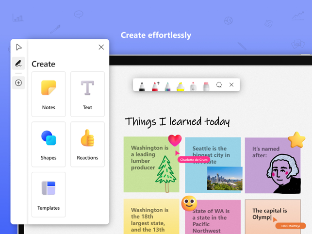 ‎Microsoft Whiteboard Screenshot