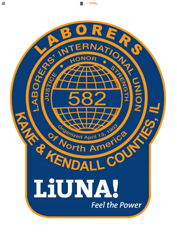 Laborers Local 582 iPad screenshot 1 - Business app