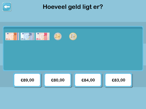 Rekenen met geld (Klein) iPad app afbeelding 3