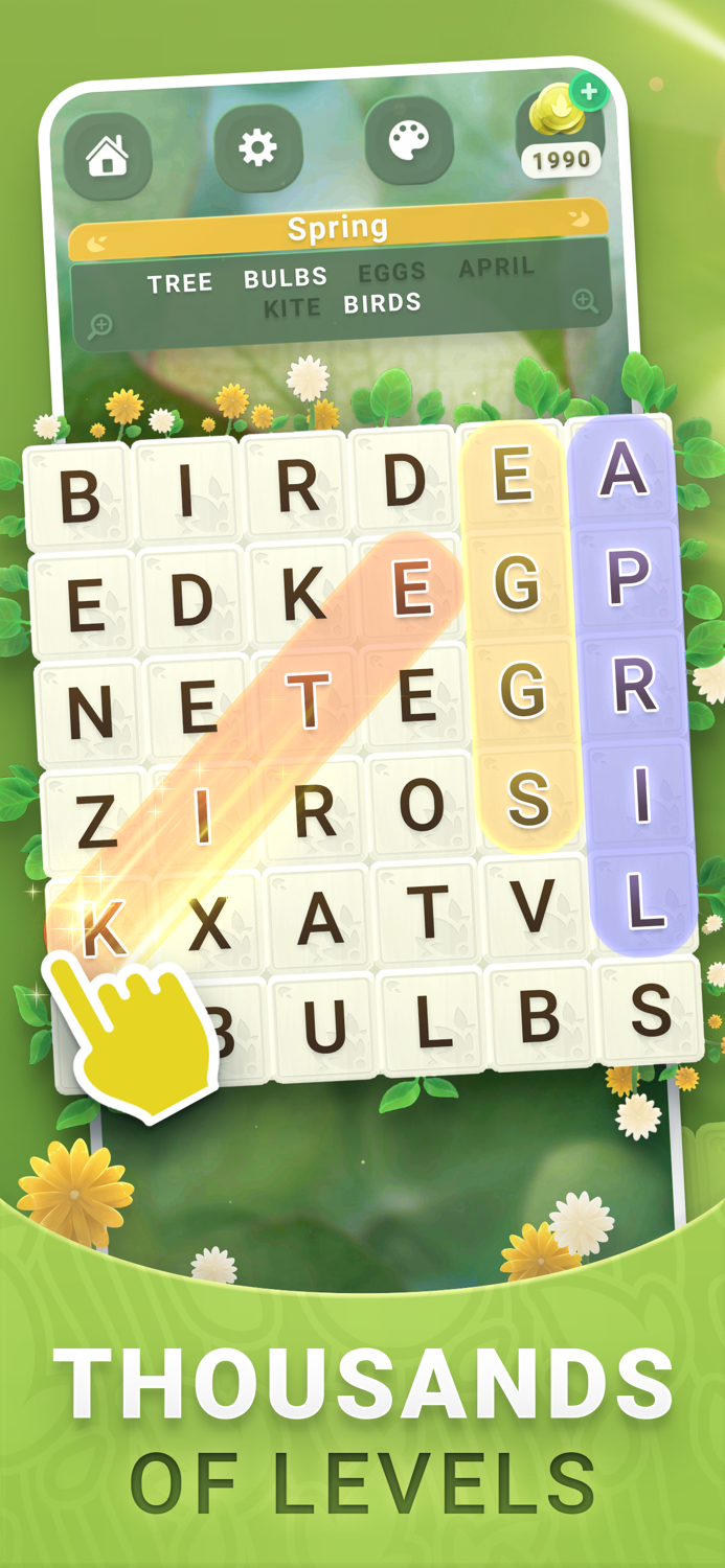 Word Hunt Search Finder Game