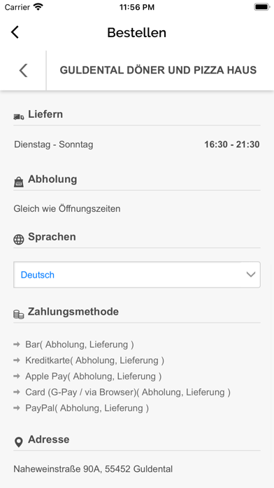 Guldental Döner Pizza Haus Screenshot