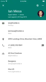 google admin iphone screenshot 2