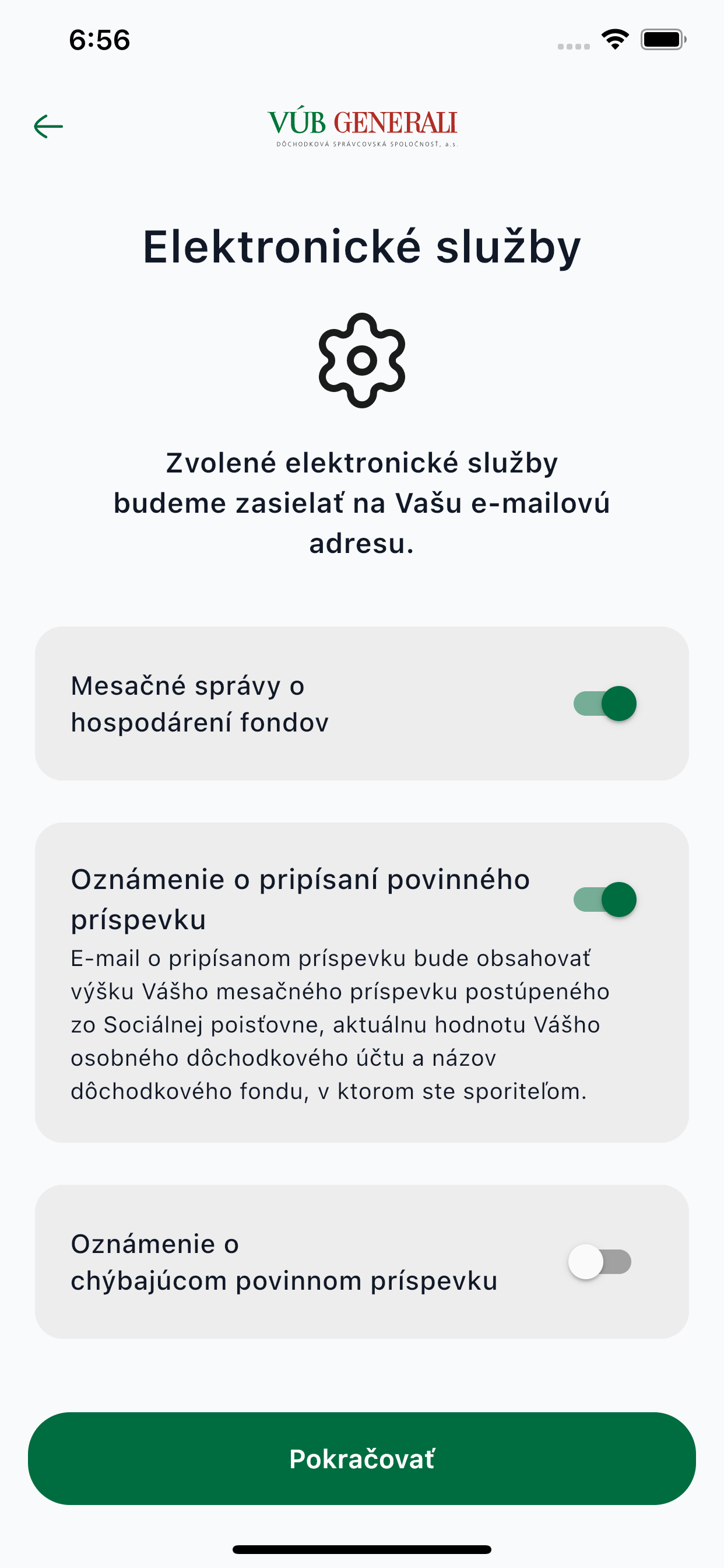 dôchodOK od VÚB Generali
