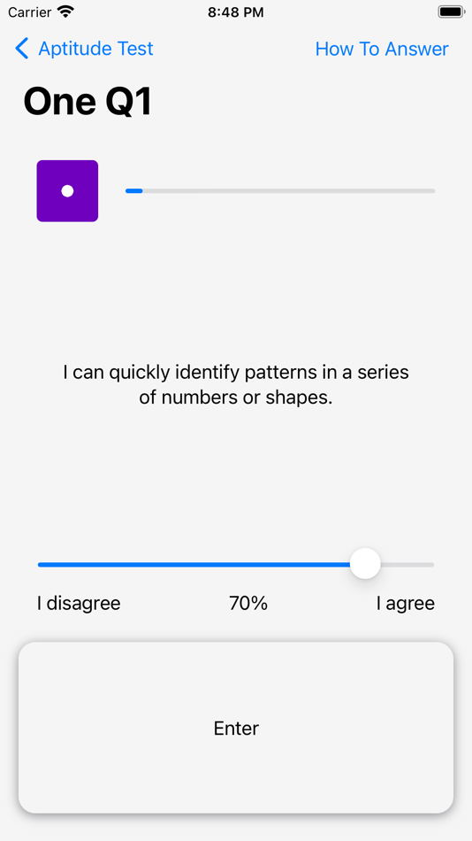 #2. Aptitude Test (iOS) Podle: Martin Tseng