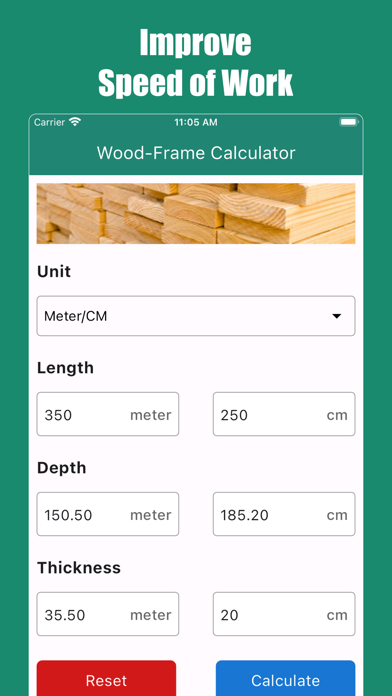 Screenshot #2 pour Wood Frame Calculator