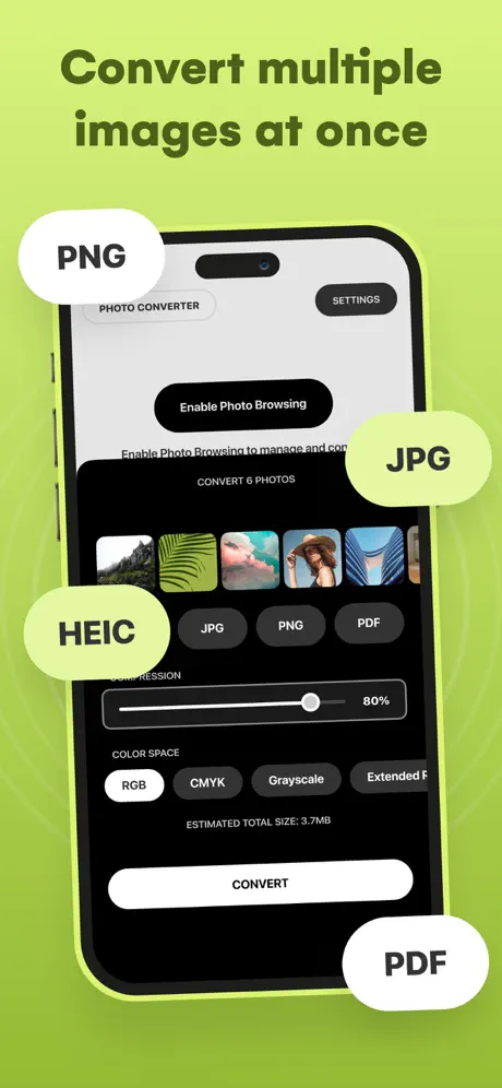 JPG Converter. 全能图片格式转换器应用截图