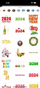 Happy New Year Stickers 2024 screenshot #1 for iPhone