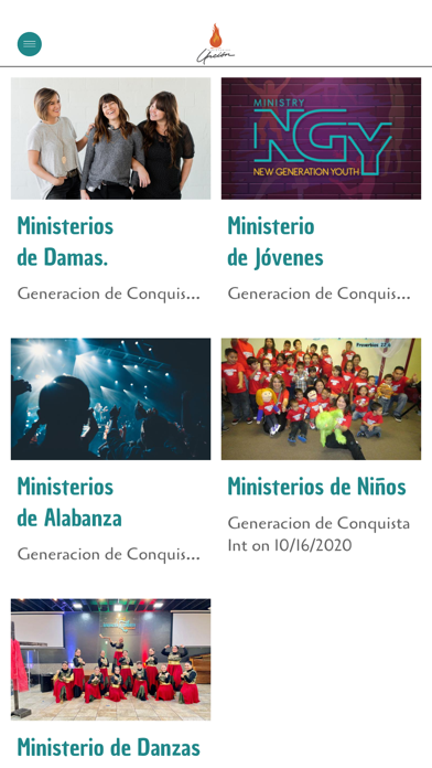 Ministerios Uncion Screenshot