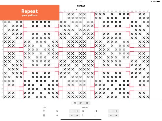 Stitch Graph Paper iPad screenshot 3 - Productivity app