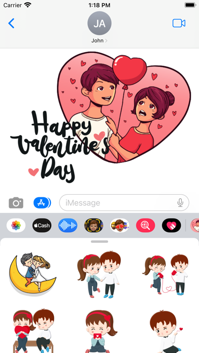 Screenshot #3 pour Together Couple Stickers