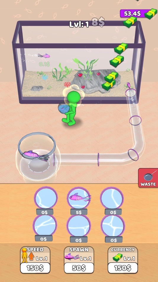 #3. Idle Aquarium: Fish Tank Games (iOS) De: Syed Muhammad Sadiq Husaini