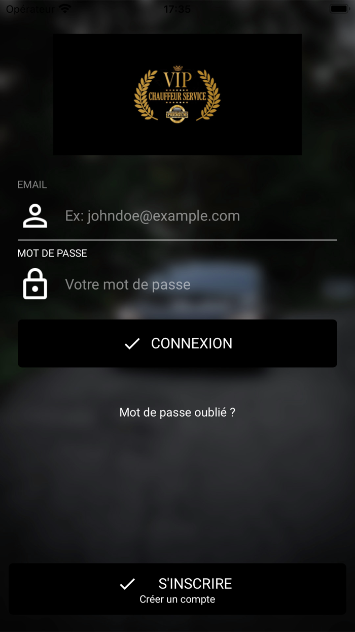 CHAUFFEUR SERVICE VTC