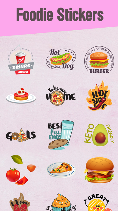 Foodie Stickers Fun Screenshot