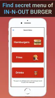 inny secret menu for in-n-out iphone screenshot 1