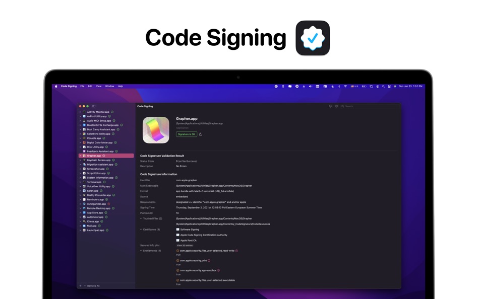 Code Signing - 1.0.7 - (macOS)