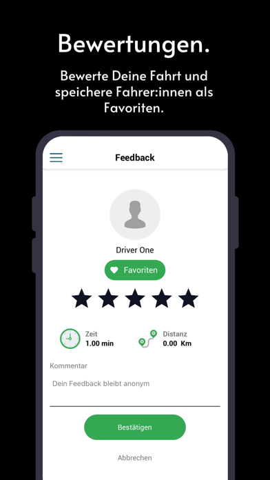 quickz - Günstige Fahrten Screenshot