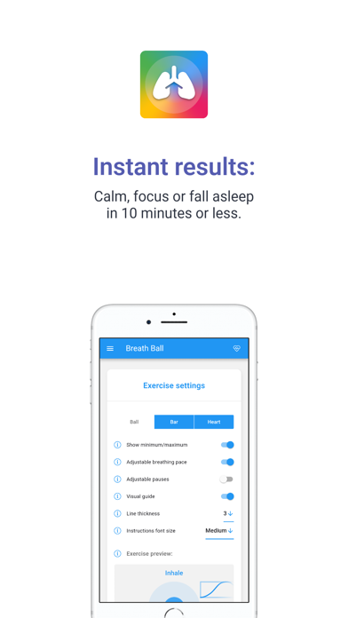 Breath Ball Breathing Exercise Screenshot