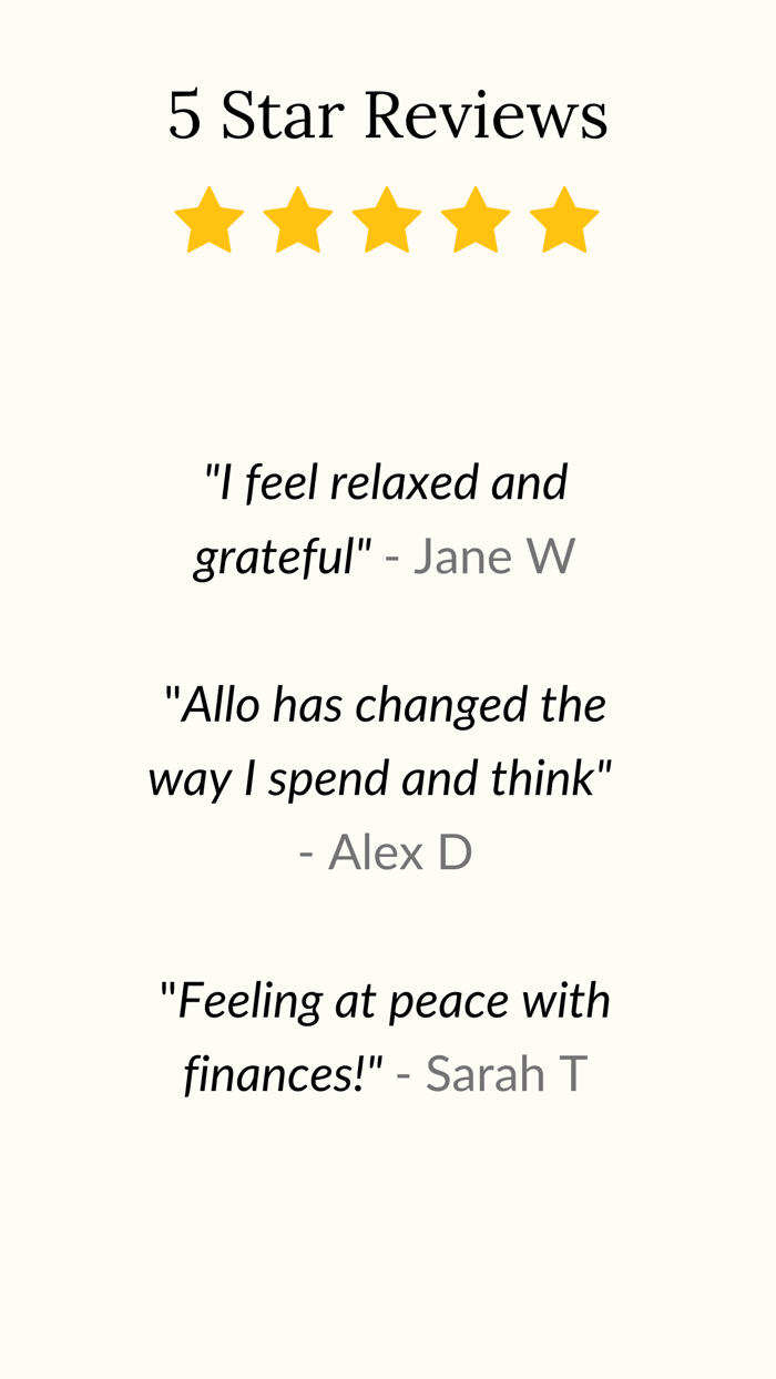 Allo Mindful Money Tracker