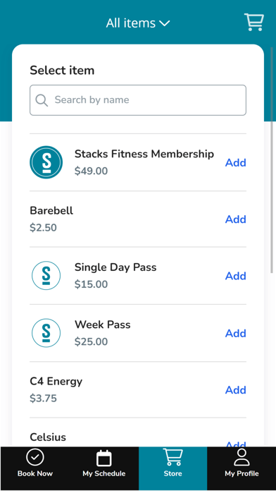 Stacks Fitness Screenshot