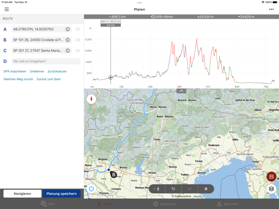 MotoTour iPad app afbeelding 1