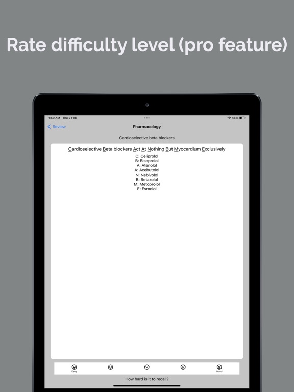 Screenshot #5 pour Mednomics: Medical mnemonics