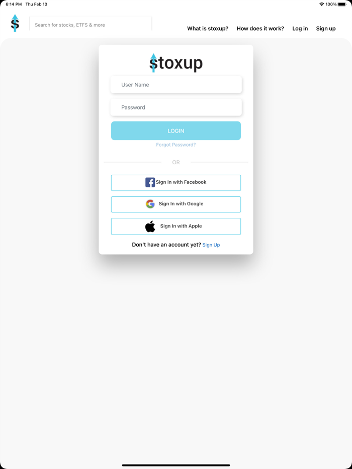 Stoxup Stock and Crypto Ratings