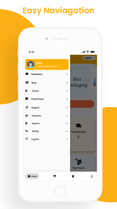 Albdex Courier Merchant App Screenshot