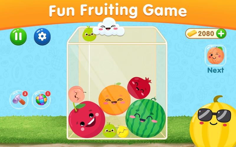 Watermelon Fruit Merging Game Screenshot