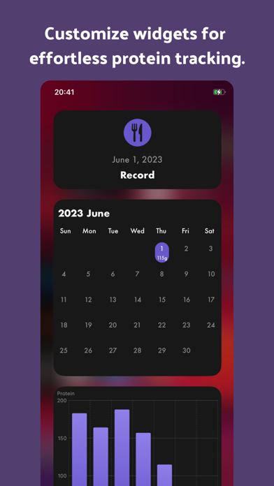 Protein Tracker for Muscle Screenshot