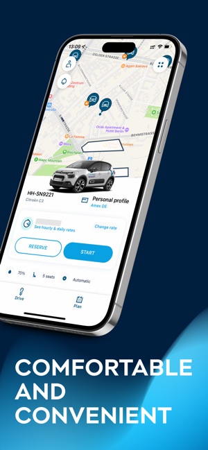 SHARE NOW (car2go & Store App DriveNow) the on