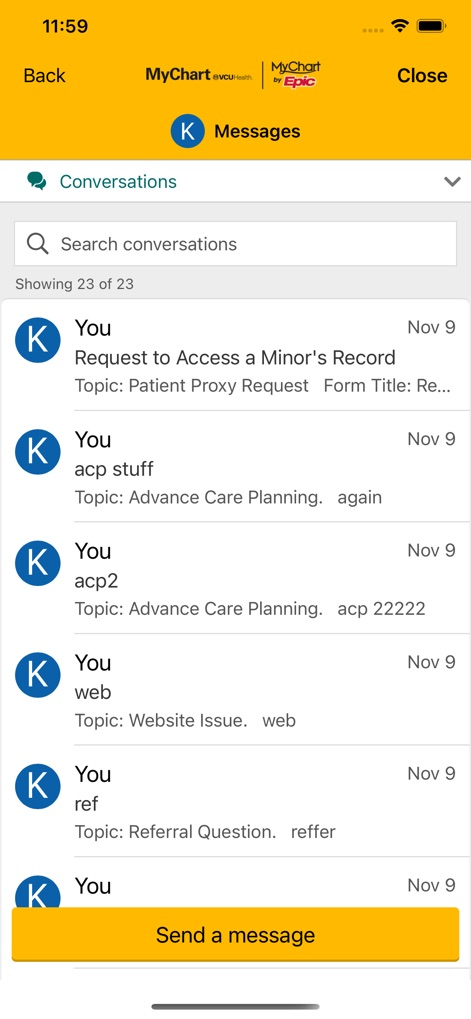 VCU Health MyChart - Medical App | MWM