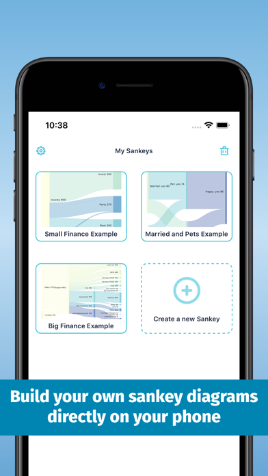 Sankey Finance Diagrams Screenshot