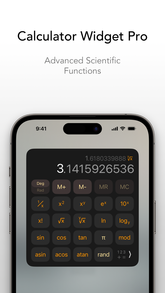 Calculator Widget Pro •