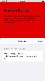 makeover - custom css iphone screenshot 1