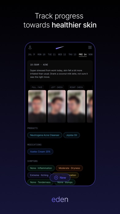 Eden — Private Skincare Diary Screenshot