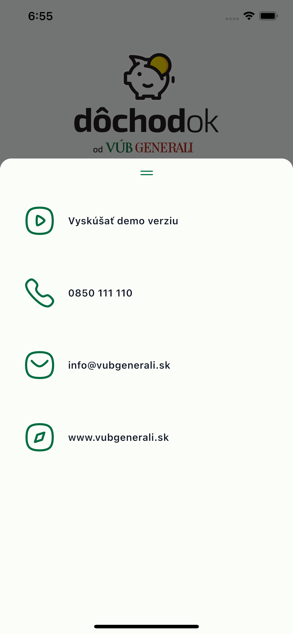 dôchodOK od VÚB Generali