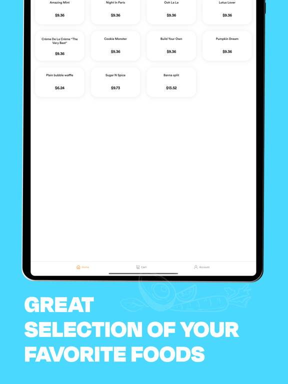 Eiffel Waffle iPad screenshot 2 - Food & Drink app