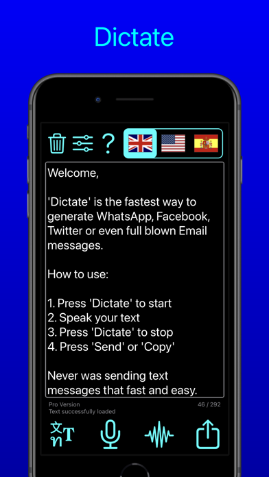 Dictation - Speech to text Screenshot