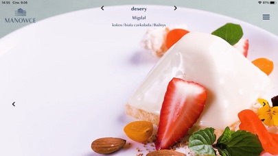 Manowce Restaurant Menu Screenshot
