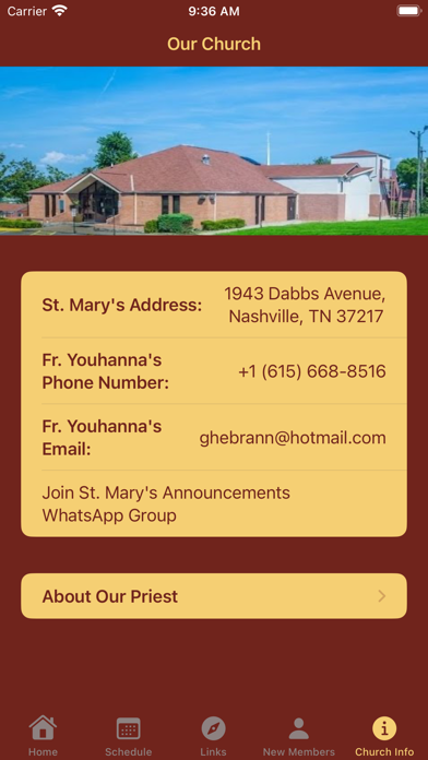 St. Mary Nashville Screenshot