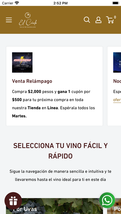 Vinos El Cielo Screenshot