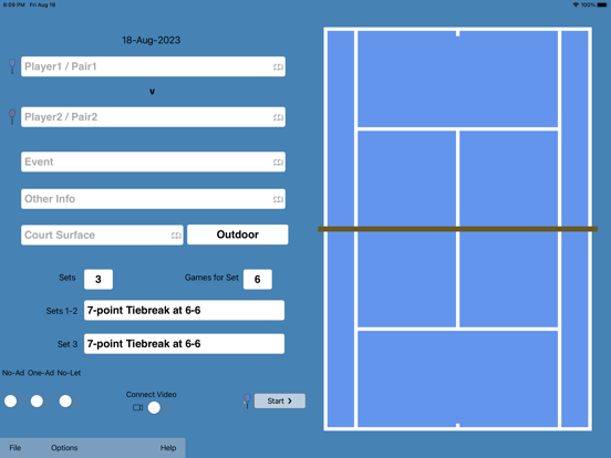 ProTracker Tennis iPad app afbeelding 2