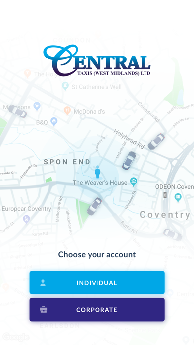 Central Taxis (West Midlands) Screenshot