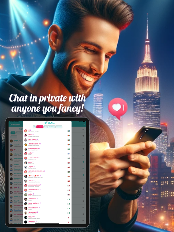 Kvitter Chat Rooms iPad screenshot 6 - Social Networking app